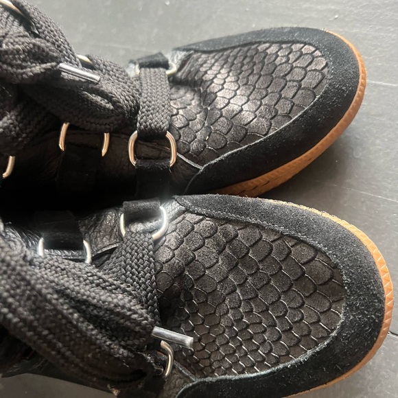 Sandro Albatorock Leather Suede Hi top Sneakers, size 38 - Picture 6 of 7